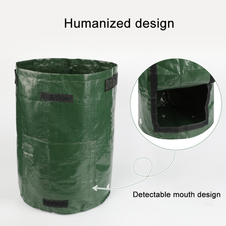 2 PCS 7 Gallons Potato Planting PE Bags Woven Fabric Bags Cultivation Garden Pots Vegetable Planting Bags Grow Bags Farm Garden Supplies, Orange, Yellow, Green, Black