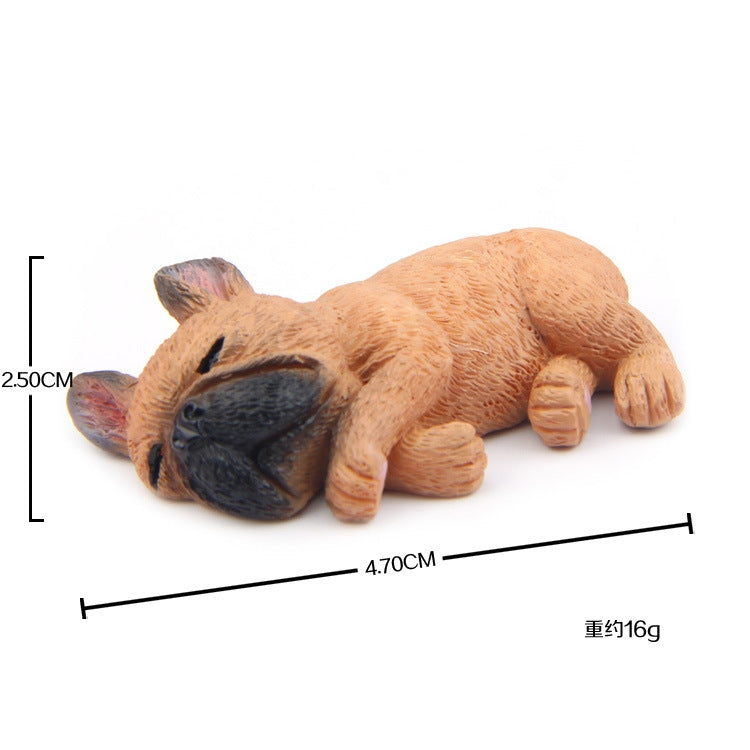 Home Decoration Lovely Rrunk on Sleep French Bulldog 3D Magnetic Buckle Fridge Paste, French Bulldog  Magnetic