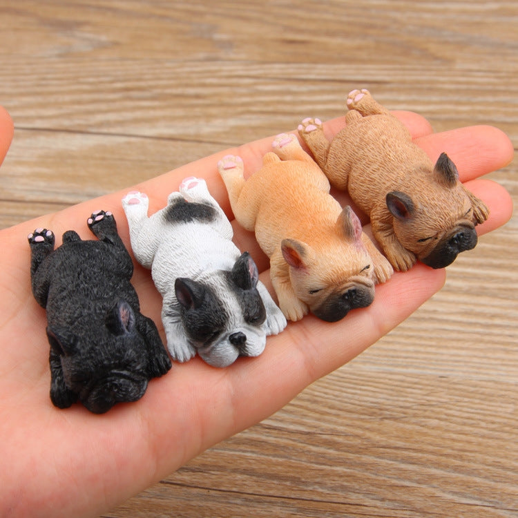 Home Decoration Lovely Rrunk on Sleep French Bulldog 3D Magnetic Buckle Fridge Paste, French Bulldog  Magnetic