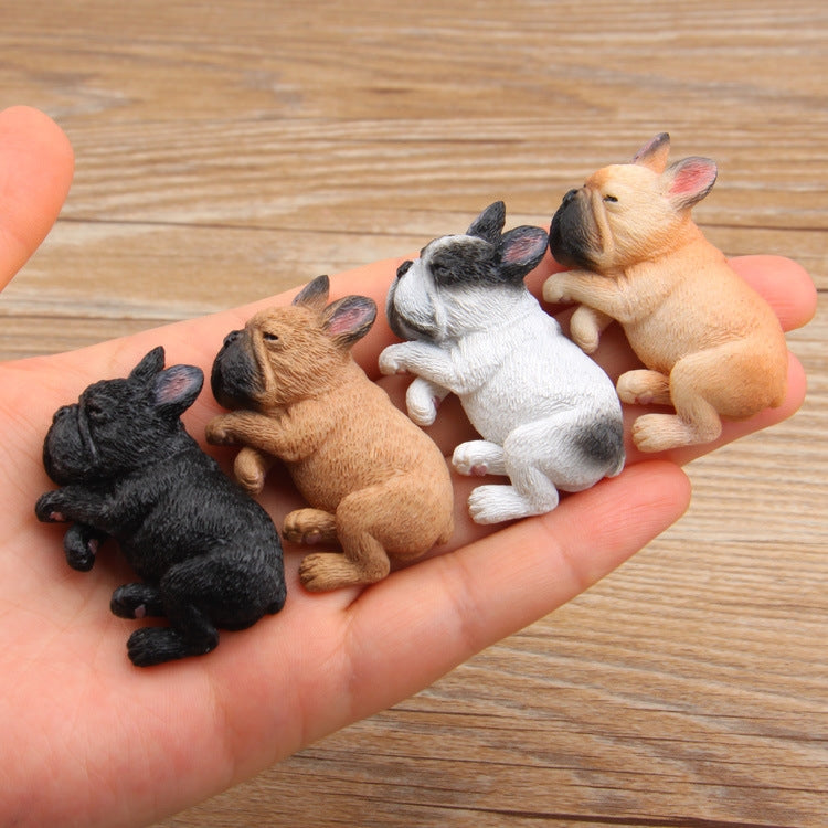 Home Decoration Lovely Rrunk on Sleep French Bulldog 3D Magnetic Buckle Fridge Paste, French Bulldog  Magnetic