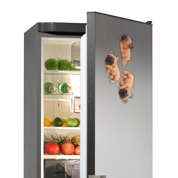 Home Decoration Lovely Rrunk on Sleep French Bulldog 3D Magnetic Buckle Fridge Paste, French Bulldog  Magnetic