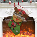 Christmas Ornament Decoration Christmas Stocking Gift Bag Pendant, Elk, Snowman, Santa Claus