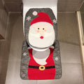 2 in 1 Christmas Decoration Toilet Set, Elk, Snowman