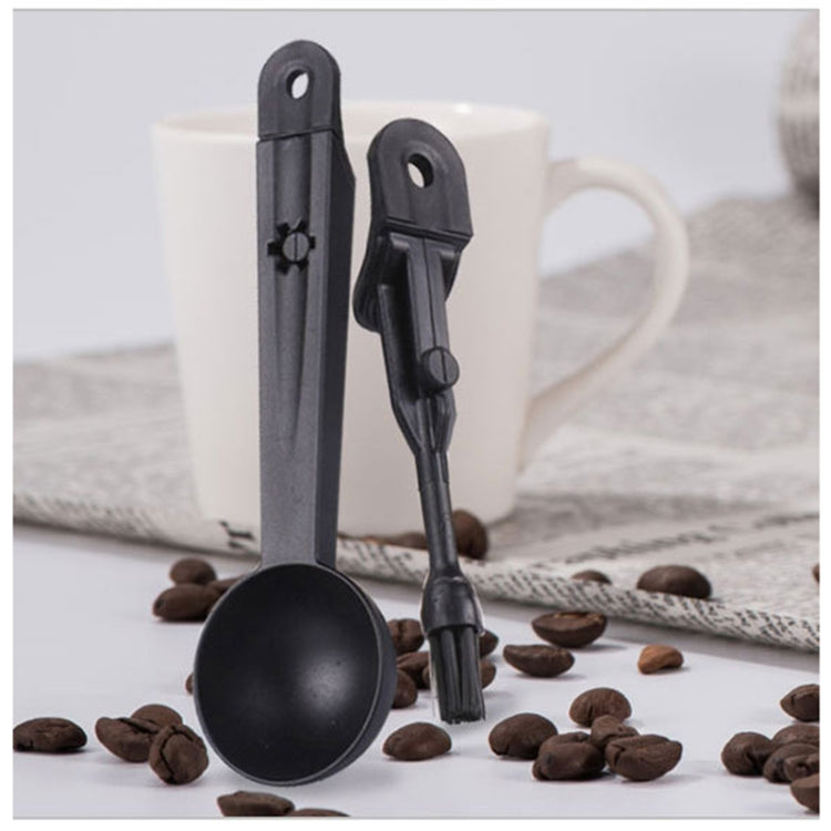 Coffee Machine Cleaning Brush Tool with Measure Scoop Spoon, Coffee Machine Cleaning Tool