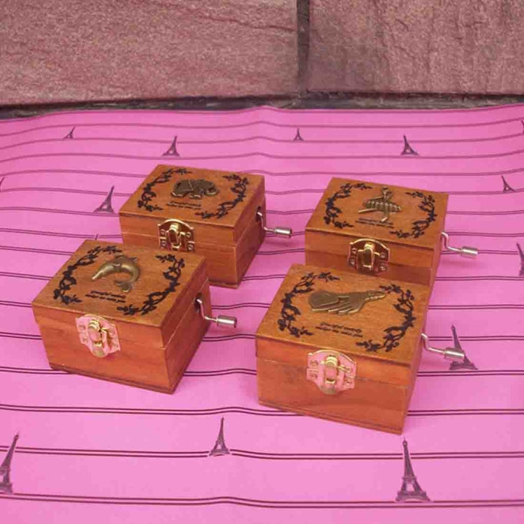 Home Decor Creative Exquisite Retro Wooden Birthday Decorations Music Box, Random Style Delivery, Wooden Birthday