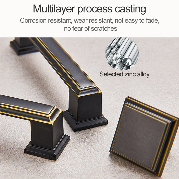 6226_128 American Style Black Brass Drawer Cabinet Handle, 6226_128