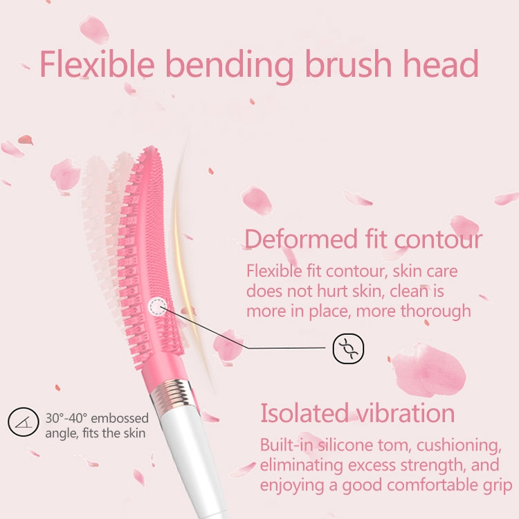 CNaier AE-8381 Household Waterproof Vibration Silicone Electric Massage Bath Body Brush