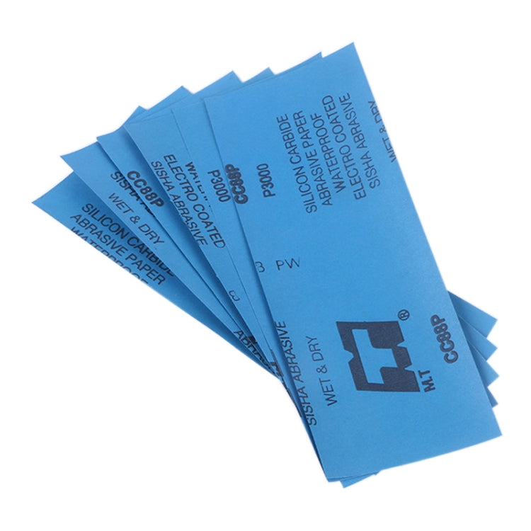 10pcs Grit 1000 Wet And Dry Polishing Grinding Sandpaper，Size: 23 x 9cm, Grit 1000