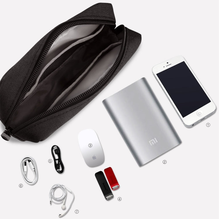 Simple Multi-functional Digital Device Travel Storage Bag for Phones, Power Bank, U-disk, Earphones, Data Cable and etc, Small Size: 16*11*5cm, Size: 16*11*5cm Black, Size: 16*11*5cm Pink, Size: 16*11*5cm Grey, DY01 16x11x5cm