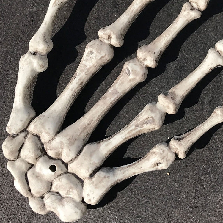 One Pair Halloween Skeleton Hands Haunted House Decoration Props, Size: 15.5 x 10cm, Skeleton Hands