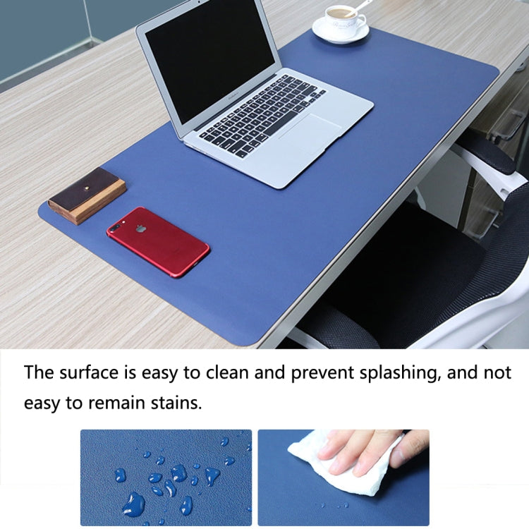 Multifunction Business Double Sided PU Leather Mouse Pad Keyboard Pad Table Mat Computer Desk Mat, Size: 120 x 60cm, Size: 120 x 60cm(Green + Silver), Size: 120 x 60cm(Blue + Yellow), Size: 120 x 60cm(Red + Yellow), Size: 120 x 60cm(Silver Grey)       ...