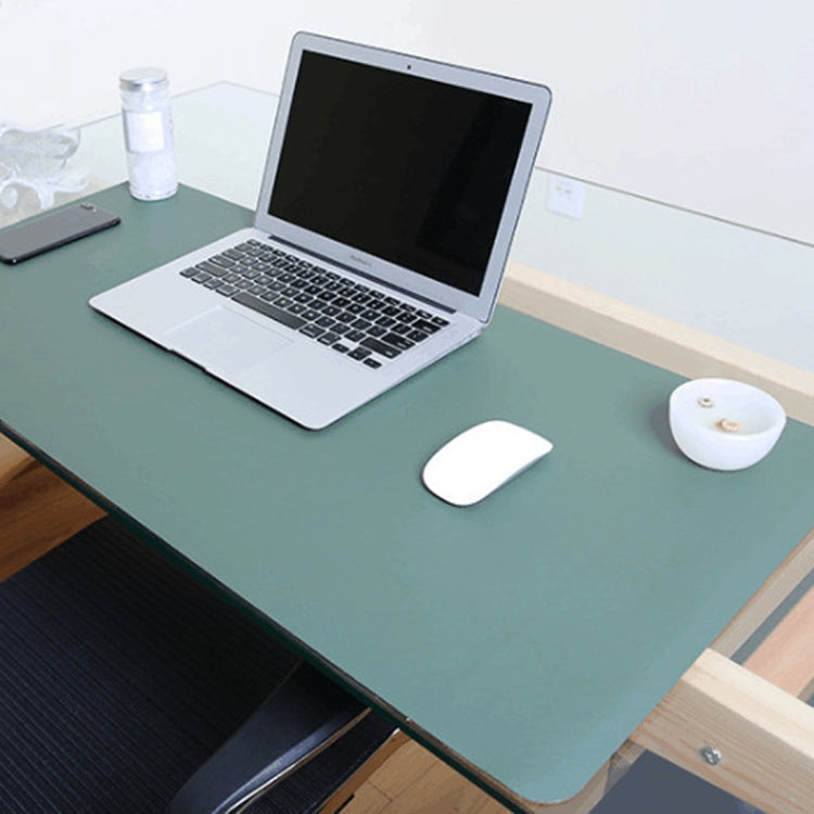 Multifunction Business Double Sided PU Leather Mouse Pad Keyboard Pad Table Mat Computer Desk Mat, Size: 120 x 60cm, Size: 120 x 60cm(Green + Silver), Size: 120 x 60cm(Blue + Yellow), Size: 120 x 60cm(Red + Yellow), Size: 120 x 60cm(Silver Grey)       ...