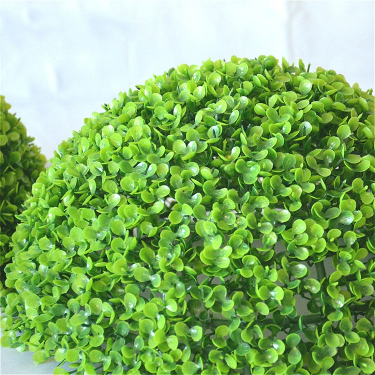 Artificial Aglaia Odorata Plant Ball Topiary Wedding Event Home Outdoor Decoration Hanging Ornament, Diameter: 10.7 inch, 10.7 inch
