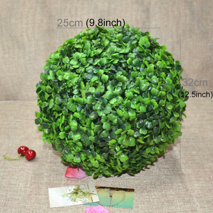 Artificial Aglaia Odorata Plant Ball Topiary Wedding Event Home Outdoor Decoration Hanging Ornament, Diameter: 12.7 inch, 12.7 inch