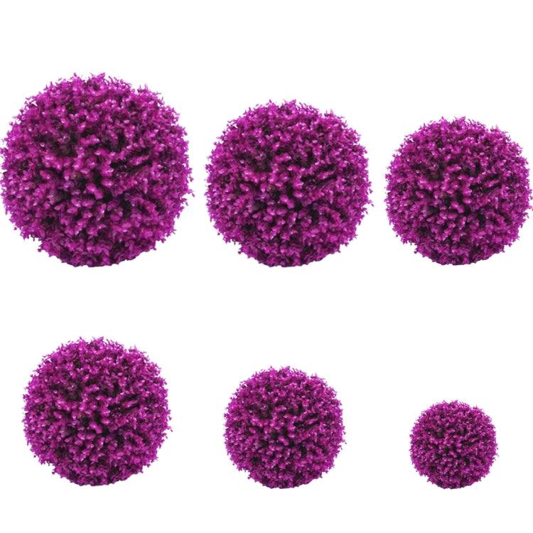 Artificial Purple Eucalyptus Plant Ball Topiary Wedding Event Home Outdoor Decoration Hanging Ornament, Diameter: 11.4 inch, 11.4 inch