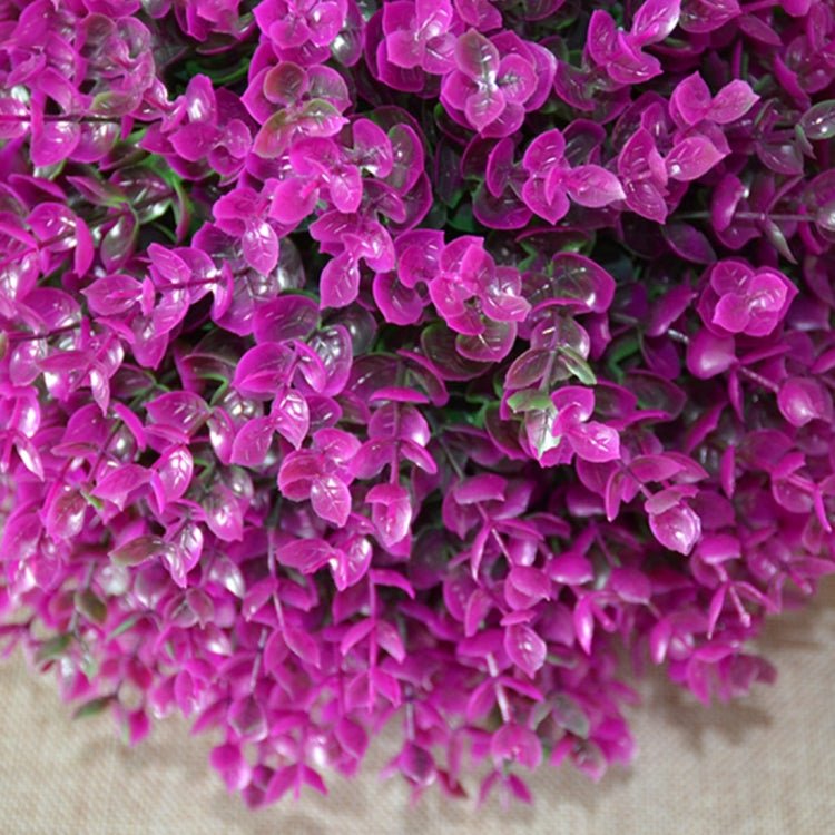 Artificial Purple Eucalyptus Plant Ball Topiary Wedding Event Home Outdoor Decoration Hanging Ornament, Diameter: 13.4 inch, 13.4 inch