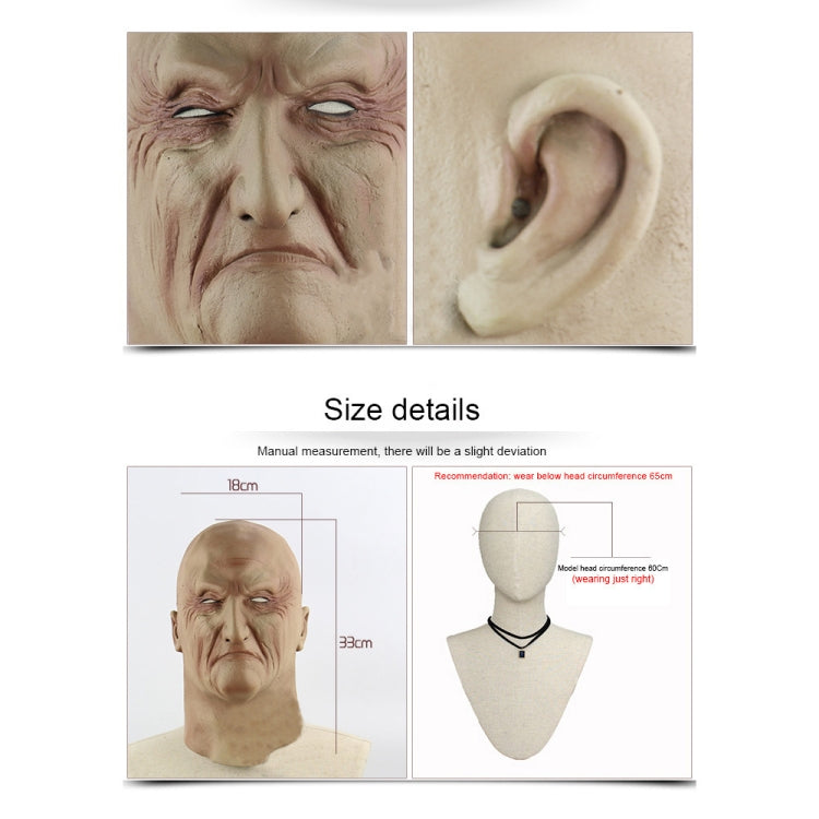 Halloween Festival Party Latex Underworld Boss Frightened Mask Headgear, Underworld Boss