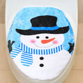 Fancy Christmas Decoration Toilet Lid Cover, Size: 48 x 43cm, Hat Snowman, Tree Branch Snowman
