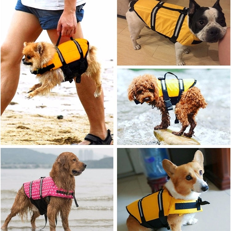 Pet Saver Dog Reflective Stripes Life Vest Jacket for Swimming Boating Surfing, Size: XS, Size: XS