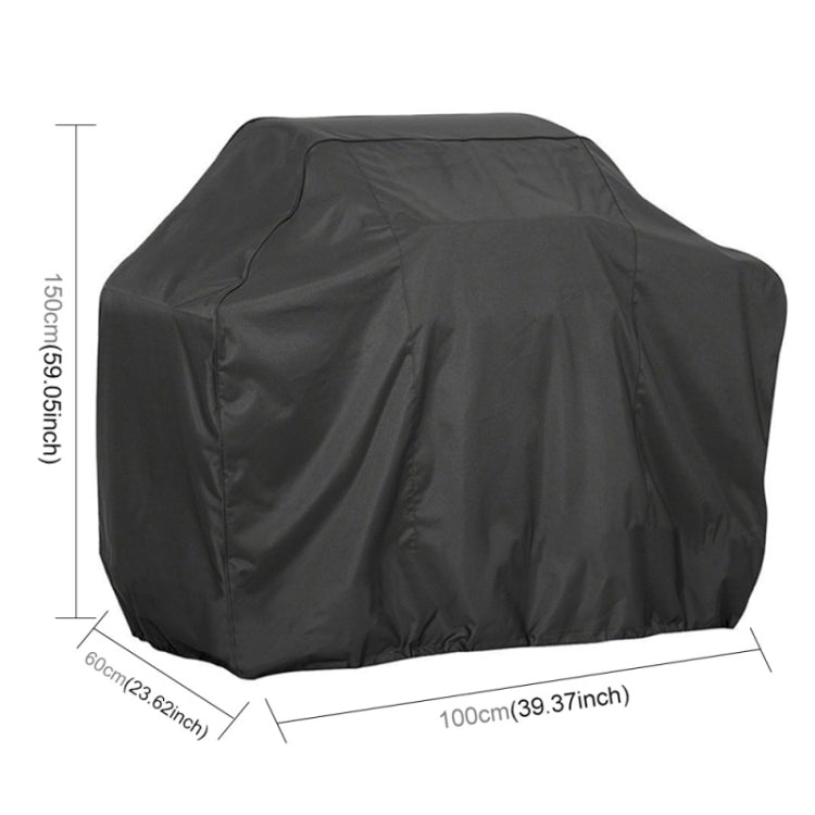 Outdoor Anti-UV Waterproof Dust-proof 210D Oxford Cloth BBQ Square Protective Bag Charcoal Barbeque Grill Cover, Size: 100x60x150cm, Size: 100x60x150cm