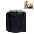 Outdoor Anti-UV Waterproof Dust-proof 210D Oxford Cloth BBQ Circle Protective Bag Charcoal Barbeque Grill Cover, Size: 58x77cm, Size: 58x77cm