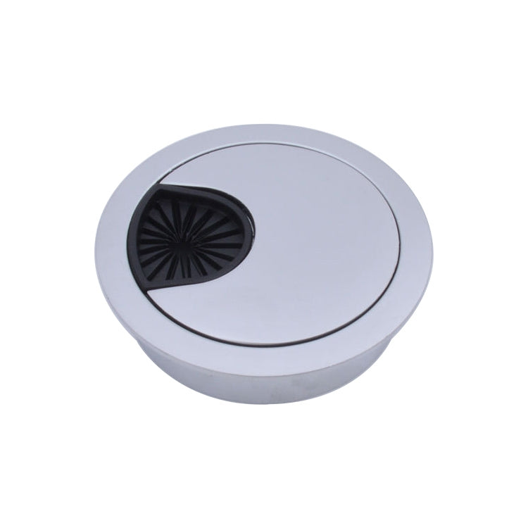 2 PCS Desk Computer Desktop Zinc Alloy Round Threading Box Hole Cover, Hole Diameter: 53mm  (Bright Gold), 53mm