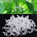 500 PCS 25mm Plastic Fixed Tie Clip Hanging Crane Folder Vines Plant Fixed Clip, 500 PCS
