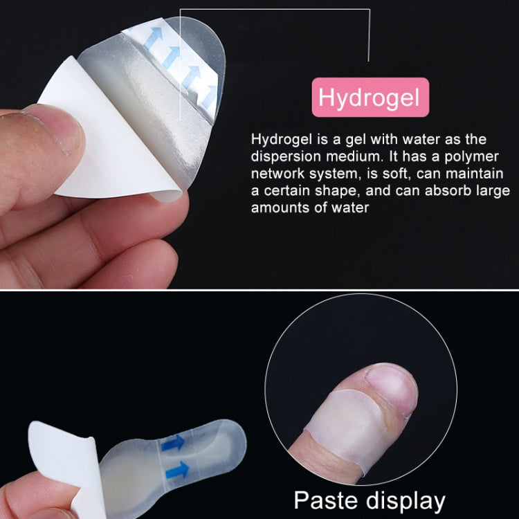 10 PCS Foot Care Skin Hydrogel Analgesic Plaster Blisters Slip Heel Protector Size: 28x69cm, Size: 28x69cm