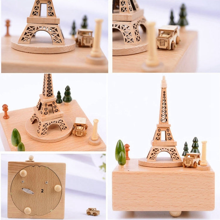 Home Decor Originality  Wooden Musical  Boxes, Eiffel Tower Shape, Windmill Shape, Arc De Triomphe Shape, Dancer & Cake Shape, Castle Shape, Jiangnan Ancient House Shape, Christmas Tree Shape, Christian Auditorium Shape, Ferris Wheel Shape, Baby Bed Sh...