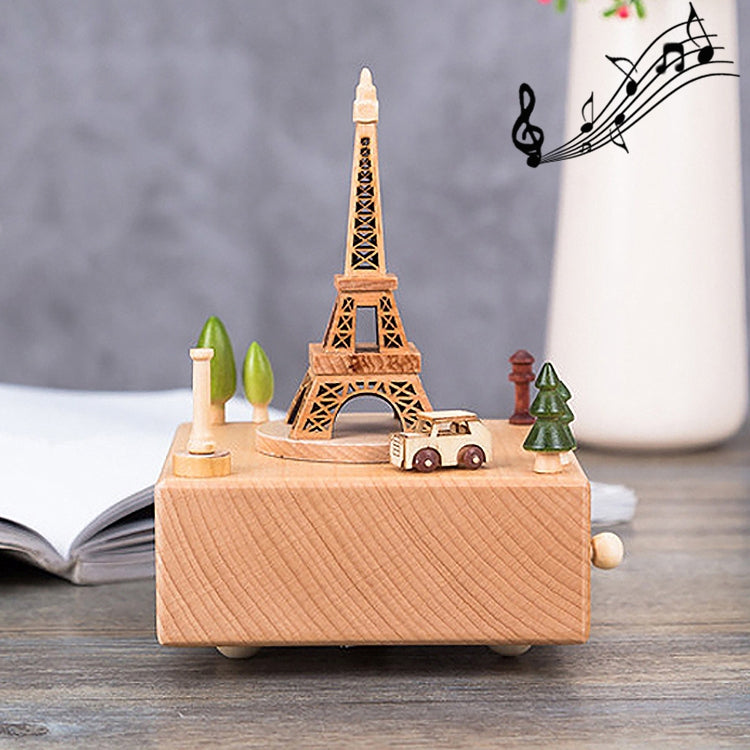 Home Decor Originality  Wooden Musical  Boxes, Eiffel Tower Shape, Windmill Shape, Arc De Triomphe Shape, Dancer & Cake Shape, Castle Shape, Jiangnan Ancient House Shape, Christmas Tree Shape, Christian Auditorium Shape, Ferris Wheel Shape, Baby Bed Sh...