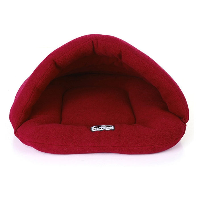 Slipper Shape Polar Fleece Warm Thicken Pet Dogs Cats House Size: L, 58×68×32cm, Size: L