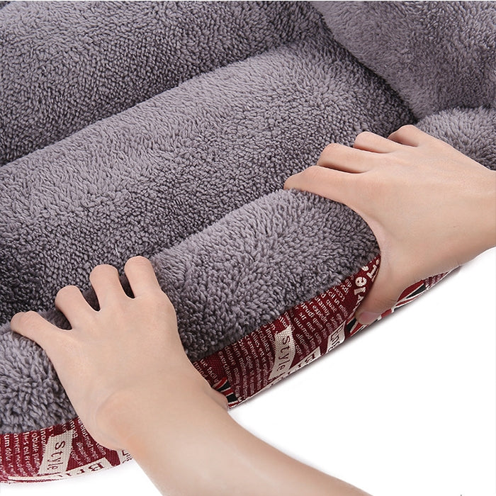 Candy Color Four Seasons Genuine Warm Pet Dog Kennel Mat Teddy Dog Mat, Size: L, 66×50×14cm, Size: L