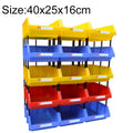 Thickened Oblique Plastic Box Combined Parts Box Material Box, Random Color Delivery, Size: 40cm x 25cm x 16cm, 40cm x 25cm x 16cm