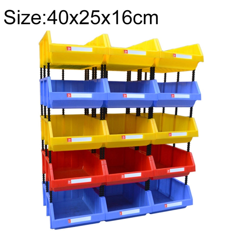 Thickened Oblique Plastic Box Combined Parts Box Material Box, Random Color Delivery, Size: 40cm x 25cm x 16cm, 40cm x 25cm x 16cm