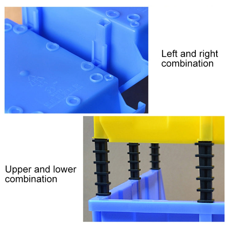 Thickened Oblique Plastic Box Combined Parts Box Material Box, Random Color Delivery, Size: 40cm x 25cm x 16cm, 40cm x 25cm x 16cm