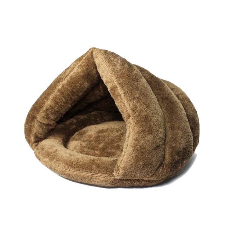 Triangular Cat Kennel Warm Thicken Mongolian Yurt Pet Dogs Cats House Size: L, 45×45×33cm, Size: L
