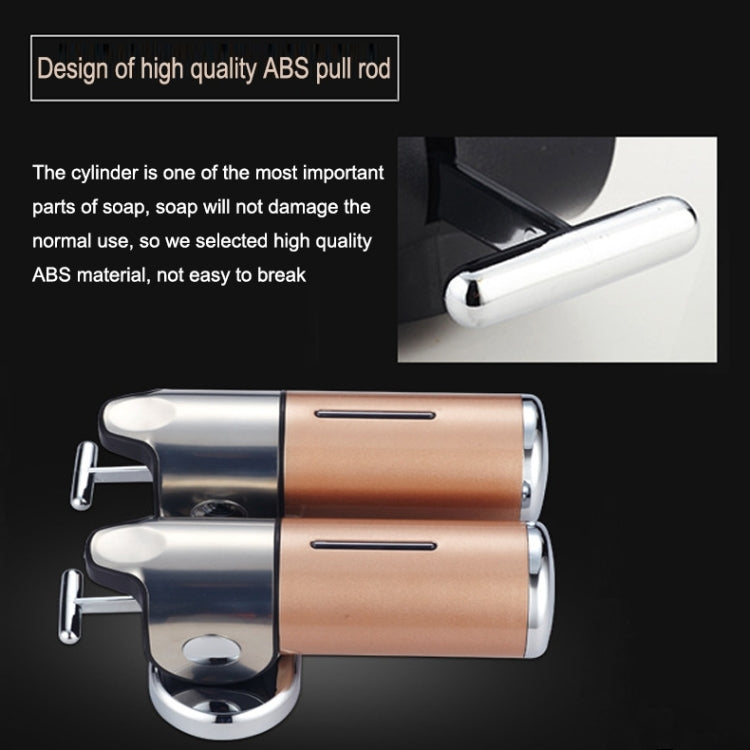 Hotel Shower Manual Dispenser Wall Mounted Washing Liquid Shampoo Soap Bottle, Capacity: 500ml, 500ml/Purple, 500ml/Red, 500ml/Silver, 500ml/White, 500ml/Dark Red, 500ml/Green, 500ml/Gold, 500ml/Blue