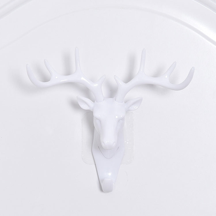 European-Style Rural Pendant Deer Head Wall Hanging Clothes Hook, Random Color Delivery, Deer Head Hook