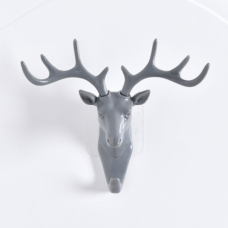 European-Style Rural Pendant Deer Head Wall Hanging Clothes Hook, Random Color Delivery, Deer Head Hook