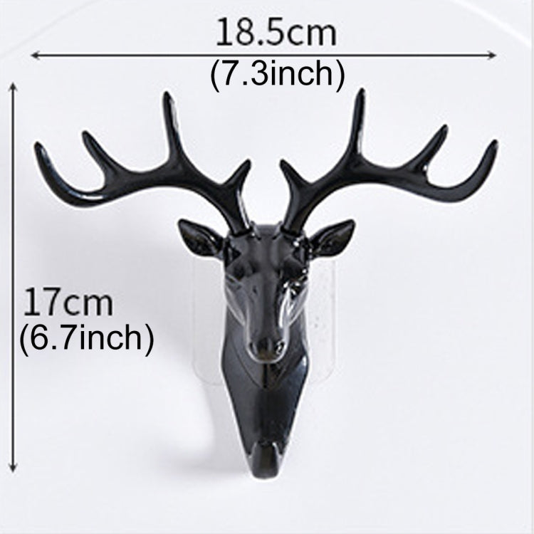 European-Style Rural Pendant Deer Head Wall Hanging Clothes Hook, Random Color Delivery, Deer Head Hook