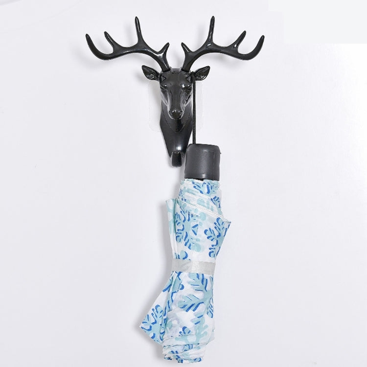 European-Style Rural Pendant Deer Head Wall Hanging Clothes Hook, Random Color Delivery, Deer Head Hook