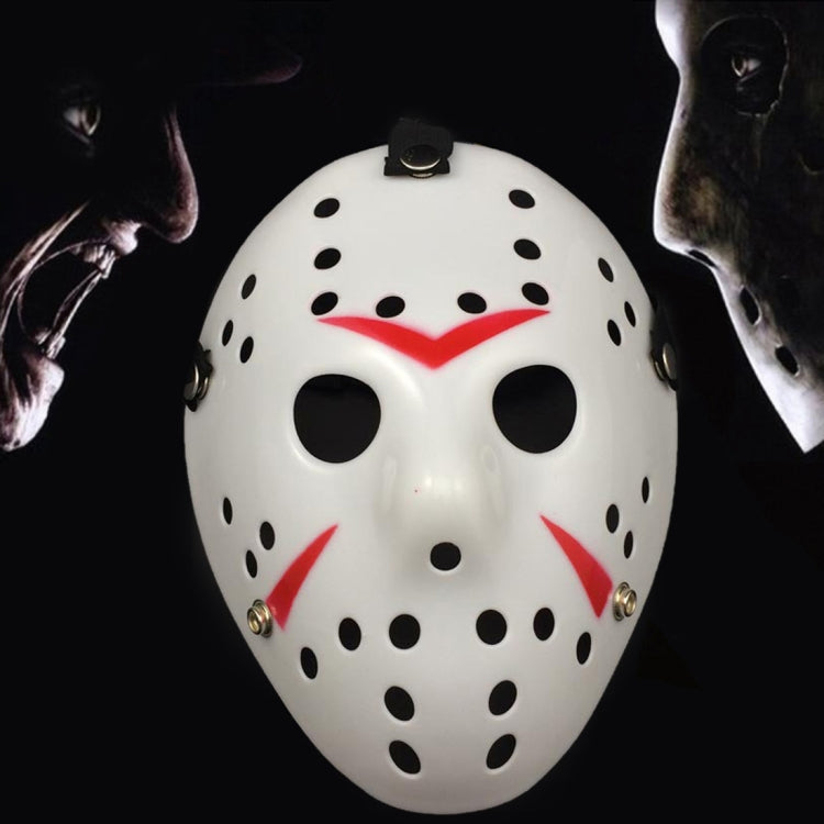 Halloween Party Cool Thicken Jason Mask, Red + White, Silver, White, Red + Yellow, Fluorescent Green, Gold
