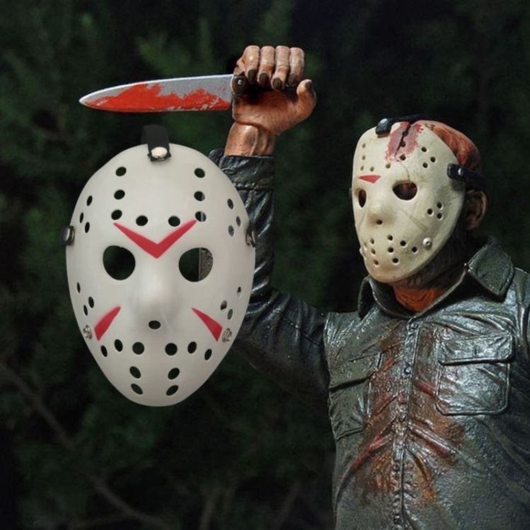 Halloween Party Cool Thicken Jason Mask, Red + White, Silver, White, Red + Yellow, Fluorescent Green, Gold