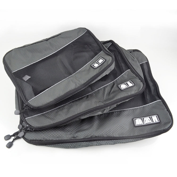 3 PCS / Sets Multi-function Football Texture 210D Polyester Waterproof Travel Clothes Underwear Storage Bag