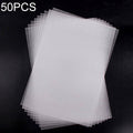 50 PCS Translucent Fine Grinding Heat Shrink Film DIY Heat Shrink Film, DIY Heat Shrink Film (Fine Grinding)