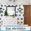 Black Flower Ball Creative 3D Stone Brick Decoration Wallpaper Stickers Bedroom Living Room Wall Waterproof Wallpaper Roll, Size: 45 x 1000cm, Black flower ball