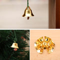 10 in 1 Christmas Decorating Christmas Tree Small Bells Decoration Supplies, Size: 2*2cm, Small Bells  Gold
