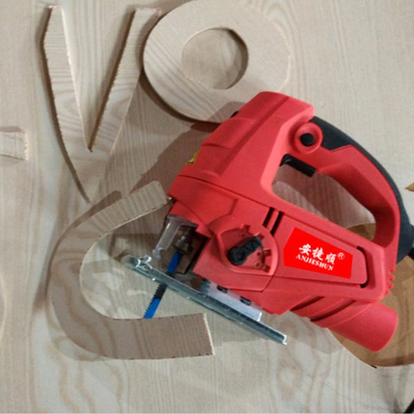 220V Jig Saw Electric Saw Woodworking Electric Tools Multifunction Chainsaw Hand Saws Wood Cutting Machine With Laser & 10 Saw Blade, EU plug, 65 Quick Install Version