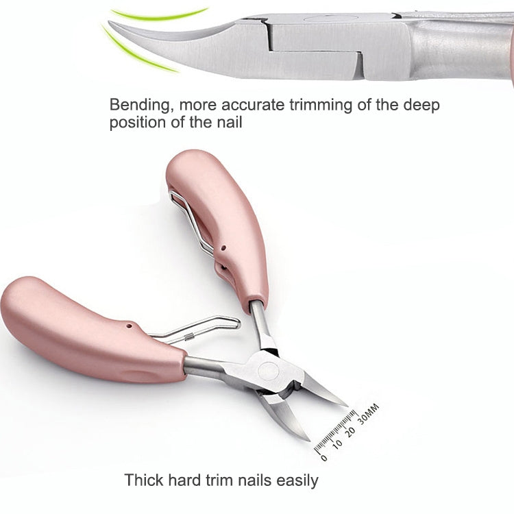 2 in 1 Nail Clipper for Paronychia Stainless Steel Olecranon Nail Nipper & Ingrown Nail Lifter, Nail Clipper + Ingrown Nail Lifter (Black), Nail Clipper + Ingrown Nail Lifter (Red)