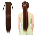 Natural Long Straight Hair Ponytail Bandage-style Wig Ponytail for Women，Length: 75cm, 75cm